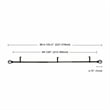 Sophie Adjustable Single Curtain Rod 84
