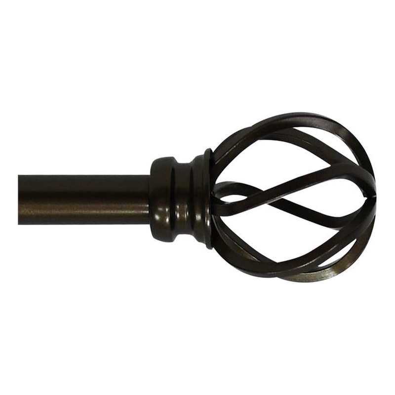 Sophie Adjustable Single Curtain Rod 84