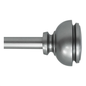 Lily Adjustable Single Curtain Rod 84&quot to 120&quot-Antique Silver