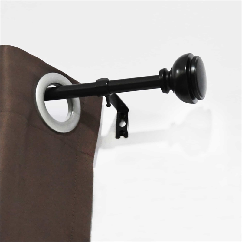 Lily Adjustable Single Curtain Rod 28