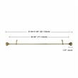 Lily Adjustable Single Curtain Rod 28