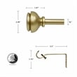 Lily Adjustable Single Curtain Rod 28