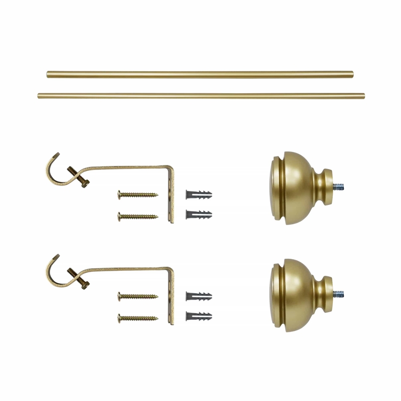 Lily Adjustable Single Curtain Rod 28