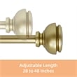 Lily Adjustable Single Curtain Rod 28
