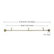 Lily Adjustable Single Curtain Rod 48