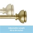 Lily Adjustable Single Curtain Rod 48