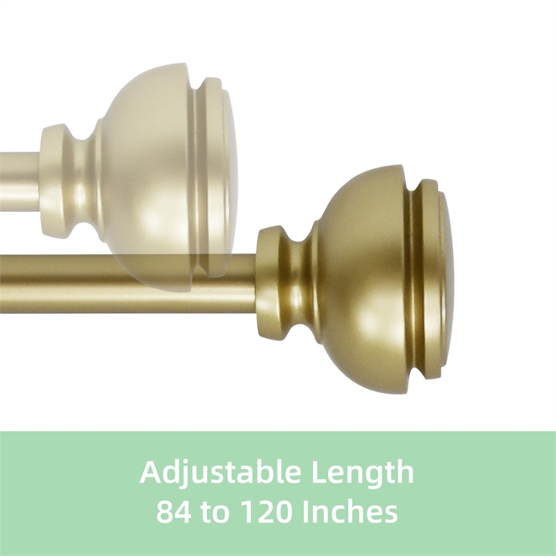 Lily Adjustable Single Curtain Rod 84