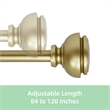 Lily Adjustable Single Curtain Rod 84