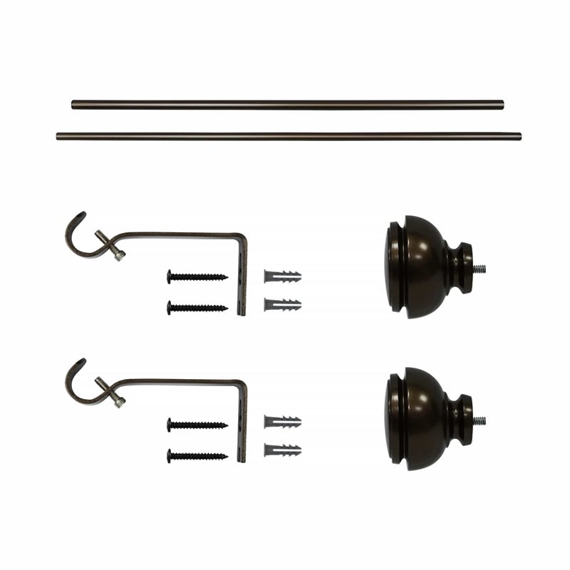 Lily Adjustable Single Curtain Rod 28