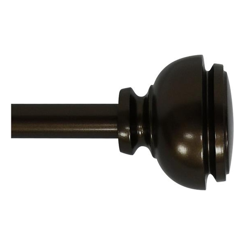 Lily Adjustable Single Curtain Rod 48