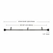 Lily Adjustable Single Curtain Rod 84