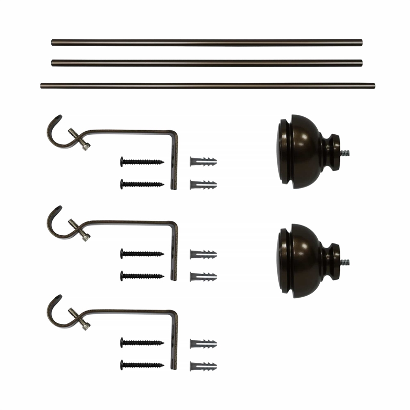 Lily Adjustable Single Curtain Rod 84