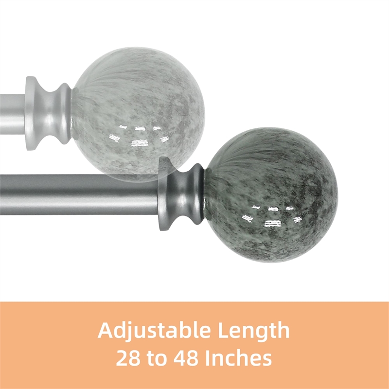 Nancy Adjustable Single Curtain Rod 28