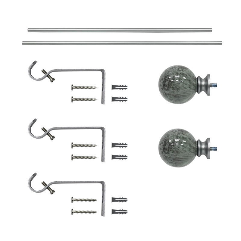 Nancy Adjustable Single Curtain Rod 48