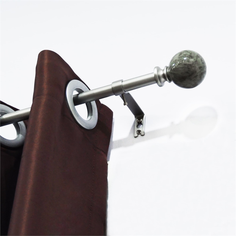 Nancy Adjustable Single Curtain Rod 84