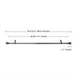 Nancy Adjustable Single Curtain Rod 28