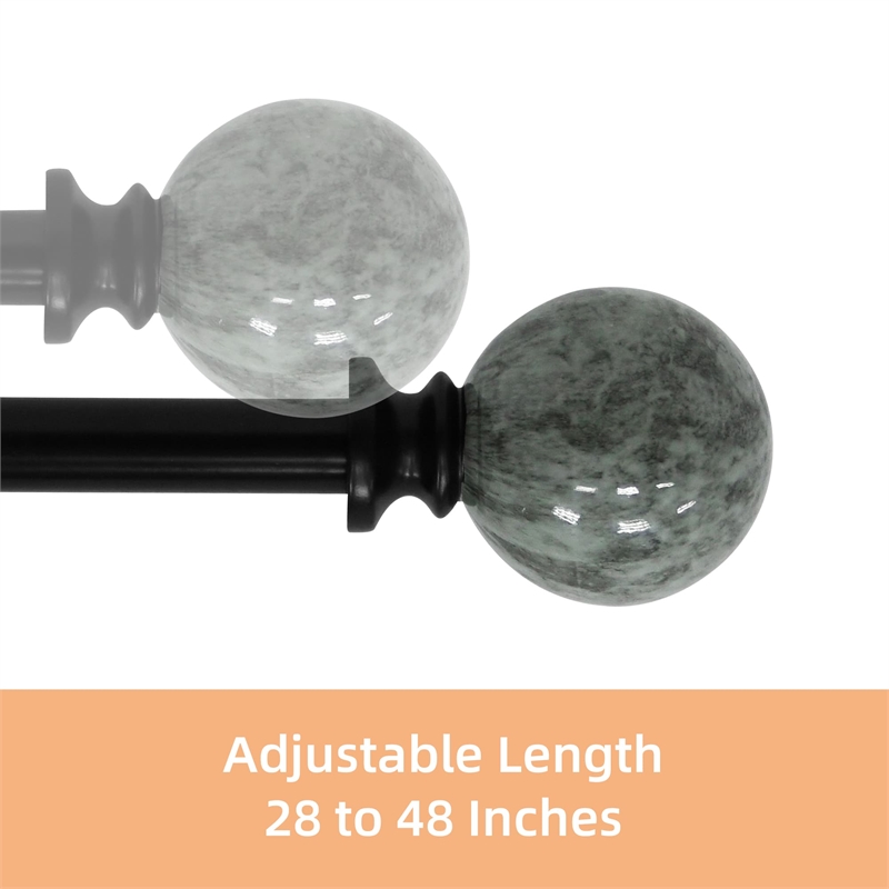 Nancy Adjustable Single Curtain Rod 28