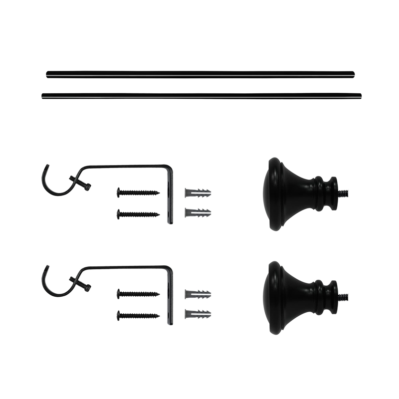 Scarlette Adjustable Single Curtain Rod 28