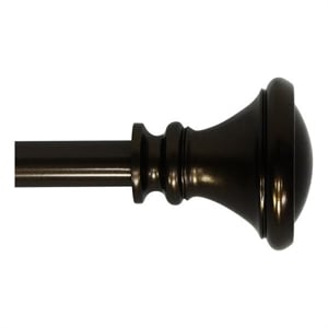 Scarlette Adjustable Single Curtain Rod 84&quot to 120&quot-Bronze