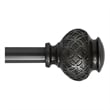 Kings Adjustable Single Curtain Rod 48