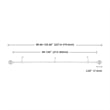 Kings Adjustable Single Curtain Rod 84