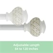 Kings Adjustable Single Curtain Rod 84
