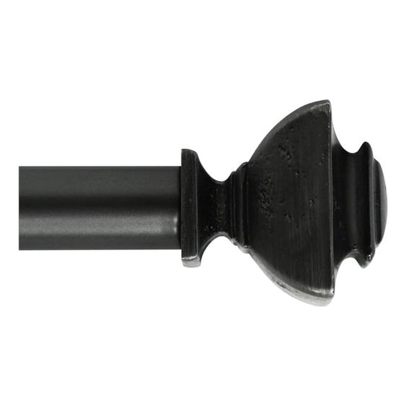Bruce Adjustable Single Curtain Rod 36