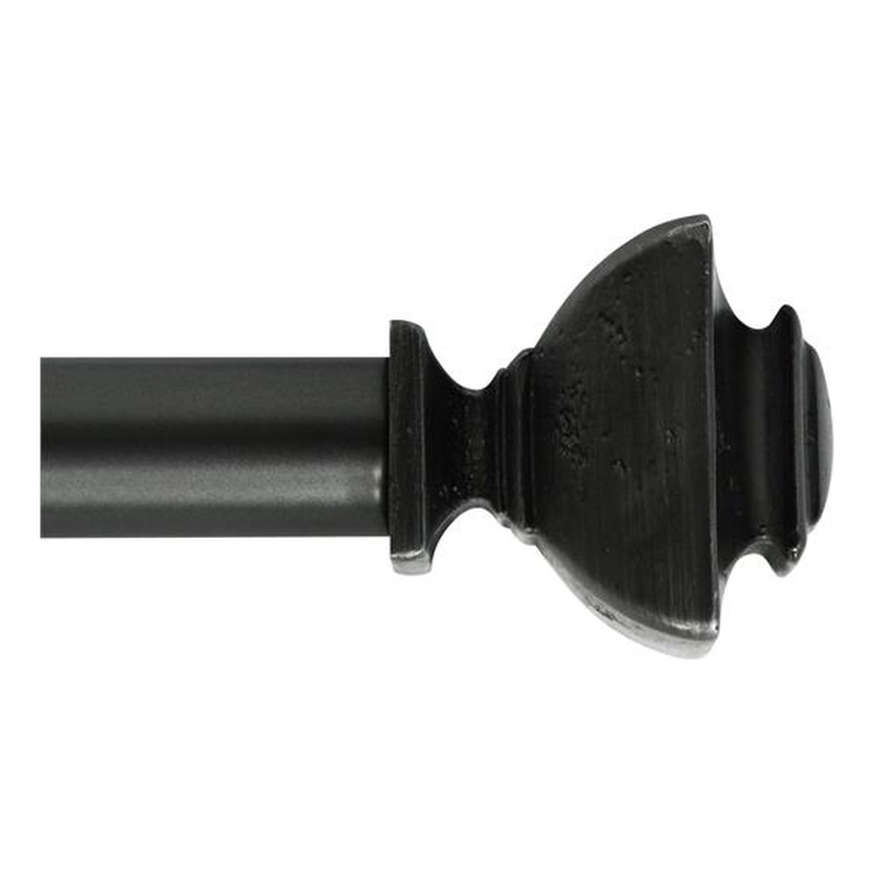 Bruce Adjustable Single Curtain Rod 72