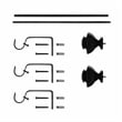 Bruce Adjustable Single Curtain Rod 36