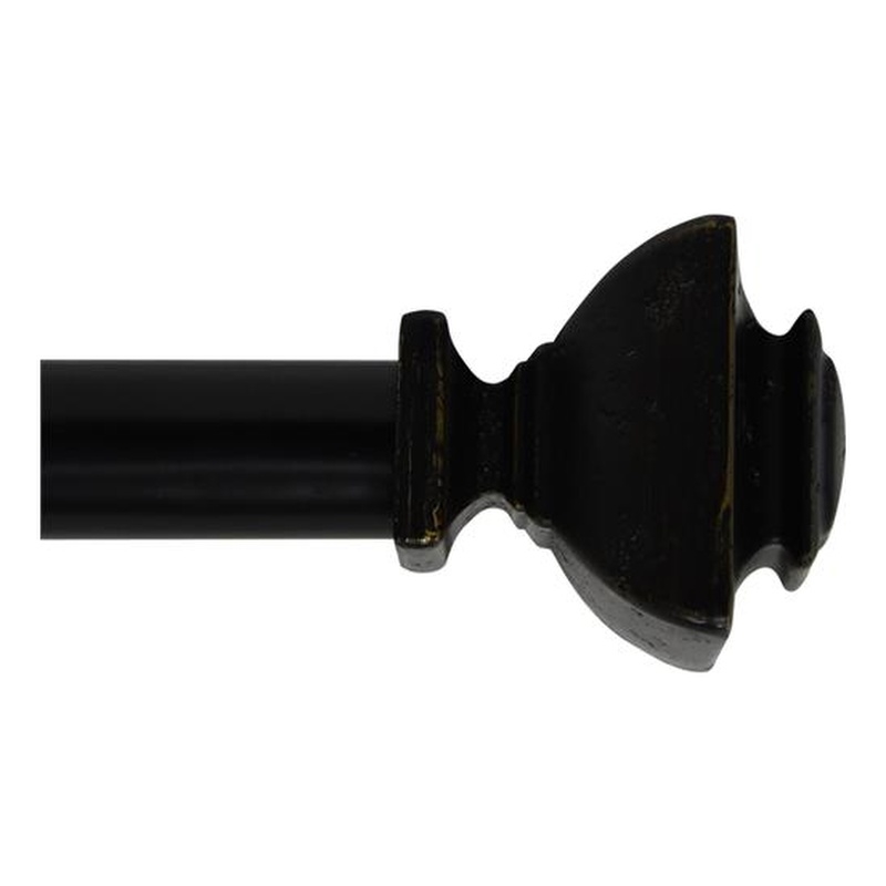 Bruce Adjustable Single Curtain Rod 72