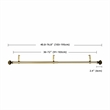 Bruce Adjustable Single Curtain Rod 36