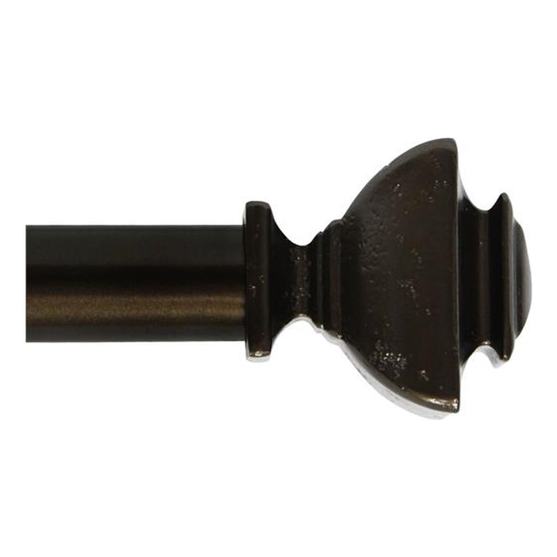 Bruce Adjustable Single Curtain Rod 18