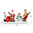 9FT Multi-Colored Christmas Band Inflatable.