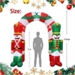 9FT Multi-Colored Christmas Soldier Arch Inflatable.