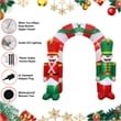 9FT Multi-Colored Christmas Soldier Arch Inflatable.