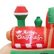 6.5FT  Multi-Colored Christmas Penguins In The Train Inflatable.