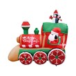 6.5FT  Multi-Colored Christmas Penguins In The Train Inflatable.