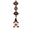 Jeco Inc. Halloween Wood Beaded Trick Gnome Garlands with Tassels in Multi-Color