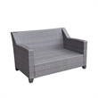 Aoife 4 PC Gray Resin Wicker  Conversation Set with 4