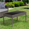 Aoife 4 PC Gray Resin Wicker  Conversation Set with 4