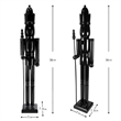 36 Inch Wooden Black King Nutcracker