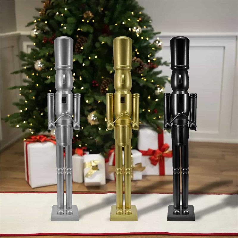 36 Inch Wooden Gold King Nutcracker
