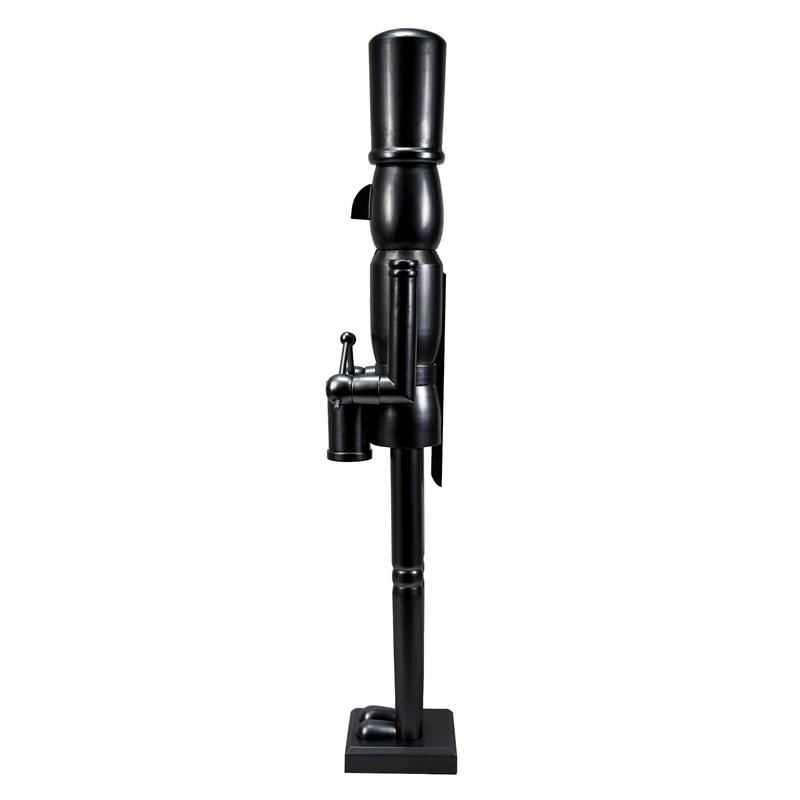 36 Inch Wooden Black Soldier Drummer Nutcracker