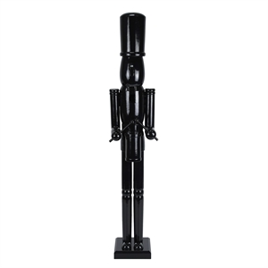 36 Inch Wooden Black Soldier Drummer Nutcracker