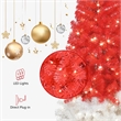 6 Ft Red and White Pre-Lit Santa Hat Tree