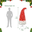 6 Ft Red and White Pre-Lit Santa Hat Tree