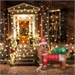 4FT Inflatable Santa Dog and Tree with LED lights