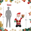4FT Santa Claus Inflatable with LED lights