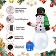 8FT Snowman with Tree and Gift bag Inflatable with LED Lights
