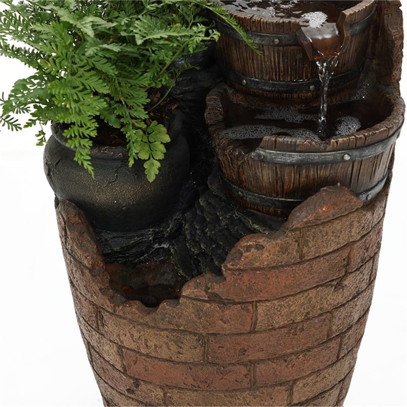 Jeco Glenville Water Pump Cascading Water Fountain